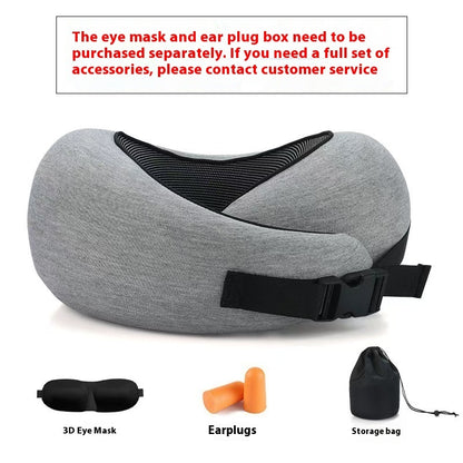 Soft Memory Foam Travel Neck Pillow –U-Shape Adjustable