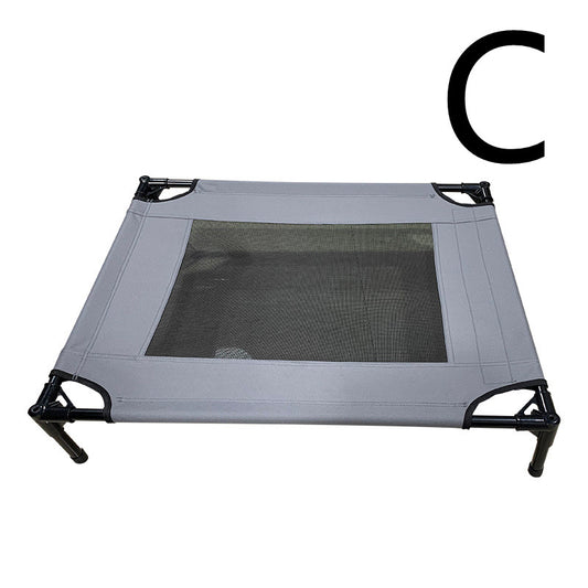 Pet Outdoor Loft Bed – Covered Camp Bed & Sunshade Tent