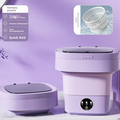 Portable Folding Washing Machine 8L Mini Washer for Travel