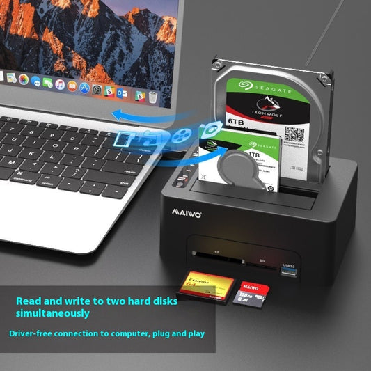 Hard Disk Dock Dual-Disk Copier for SATA 2.5 and 3.5 Inch