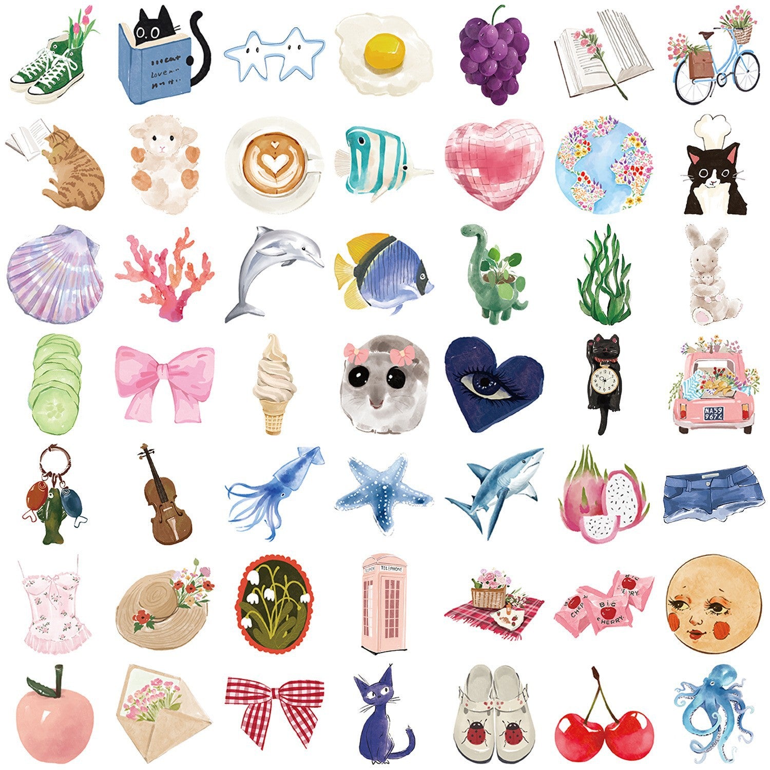 Aesthetic Decorative Stickers for DIY Craft