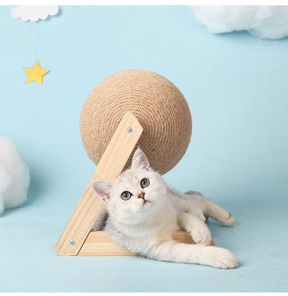 Buy Premium Vertical Sisal Cat Toy With Hanging Catch Ball