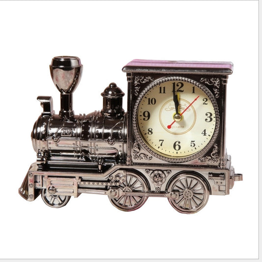 Vintage Locomotive Alarm Clock for Retro Home Décor Style