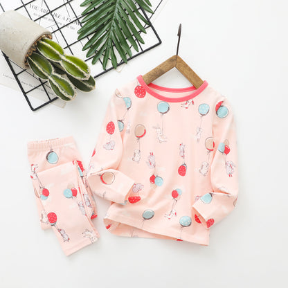 Children’s Autumn Long Trousers Cotton Home Underwear Set