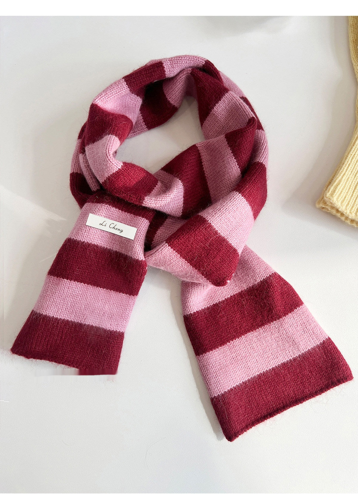 Buy Wool Knitted Narrow Striped All-Match Neck Warmer for Winter