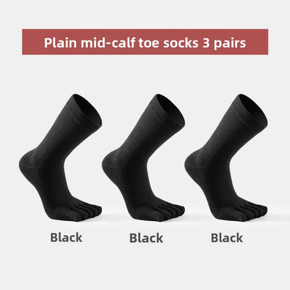 Women's Merino Wool Five-Toe Sports Socks Warm Daily Wear