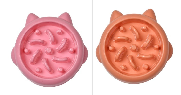 Pet Dog Cat Slow Feeder Bowls – Anti-choking Eating Plate