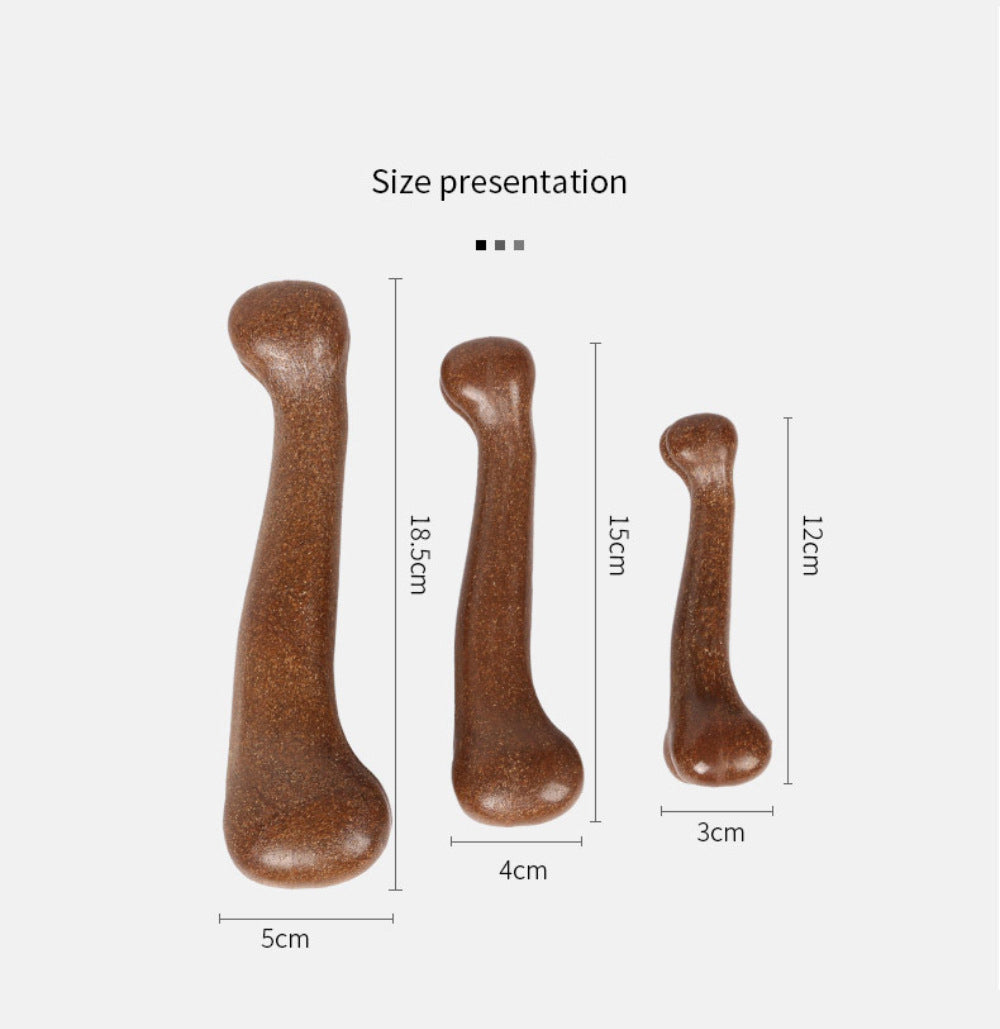 Dog Bone Simulation Molar Stick Bite Resistant Toy Tooth Cleaner Pet Toy