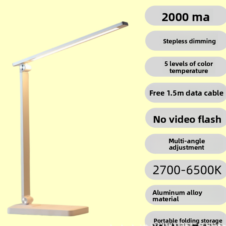 Eye-Protecting Desk Lamp with Soft LED Study Reading Light