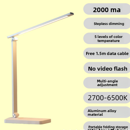 Eye-Protecting Desk Lamp with Soft LED Study Reading Light
