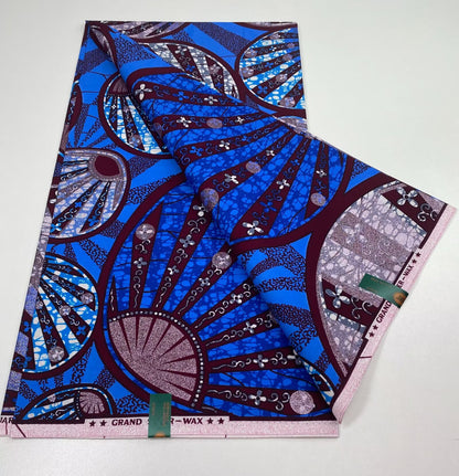 African Glitter Print Cotton Fabric