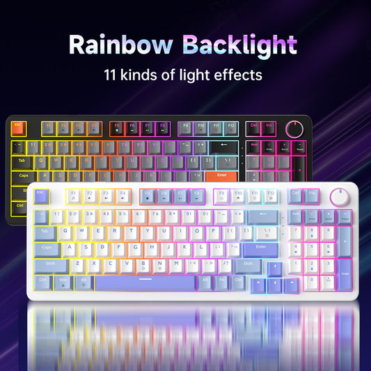 AG98 Mechanical Keyboard RGB Backlit Hot-Swappable