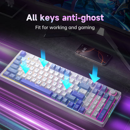 AG98 Mechanical Keyboard RGB Backlit Hot-Swappable