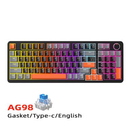AG98 Mechanical Keyboard RGB Backlit Hot-Swappable
