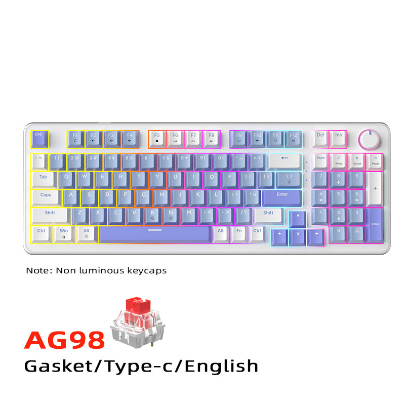AG98 Mechanical Keyboard RGB Backlit Hot-Swappable