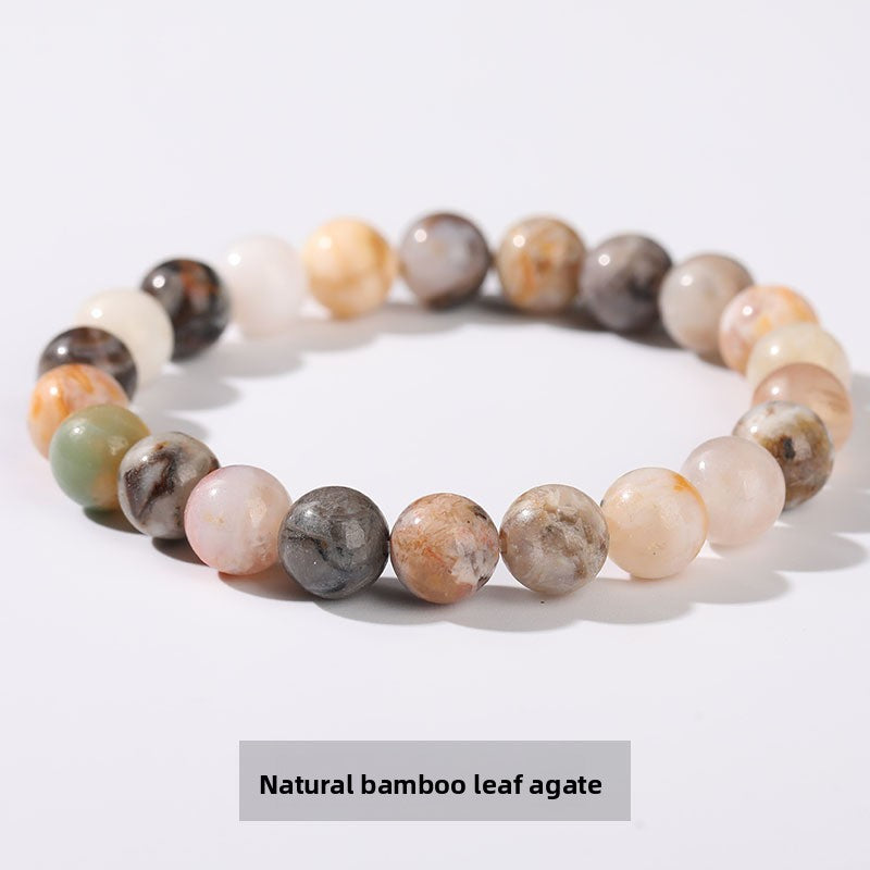 Agate bead bracelet