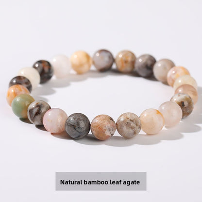 Agate bead bracelet