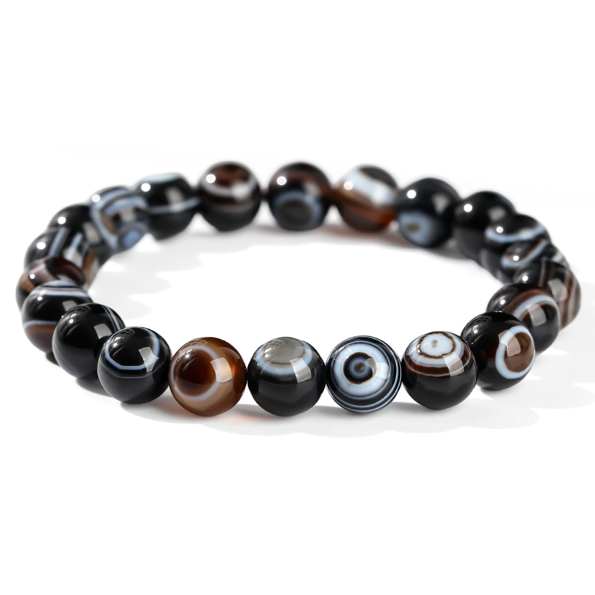 Agate bead bracelet