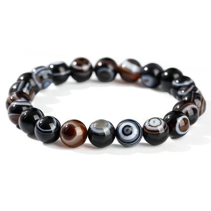 Agate bead bracelet