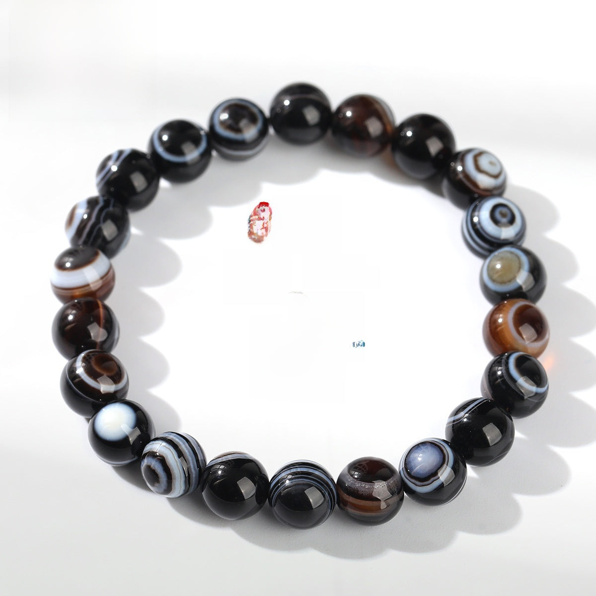 Agate bead bracelet