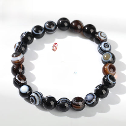 Agate bead bracelet