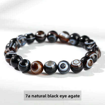 Agate bead bracelet