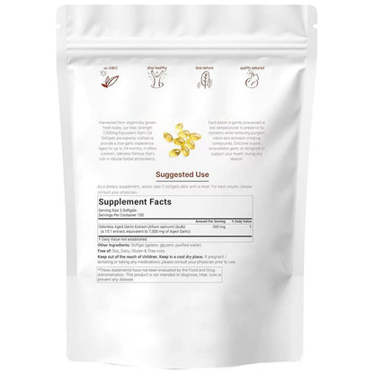 Aged Garlic Extract Odorless Softgel Capsules