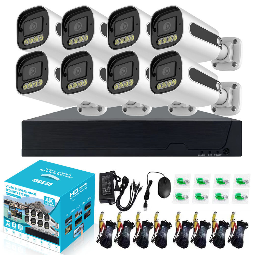 AHD Camera Kit with Full Color Night Vision and DVR