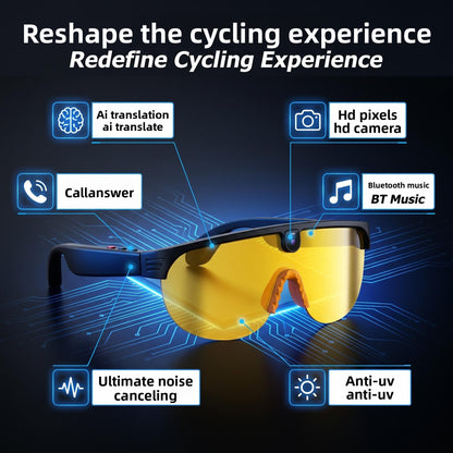 AI Bluetooth Smart Glasses with Camera and Translation