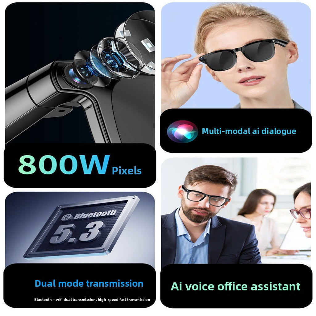 AI Bluetooth Smart Glasses with Camera