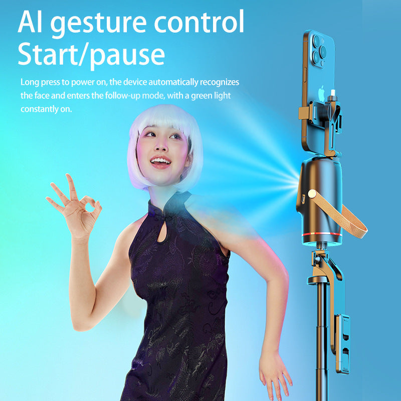 AI Tracking Smartphone Gimbal Stabilizer with Face Recognition