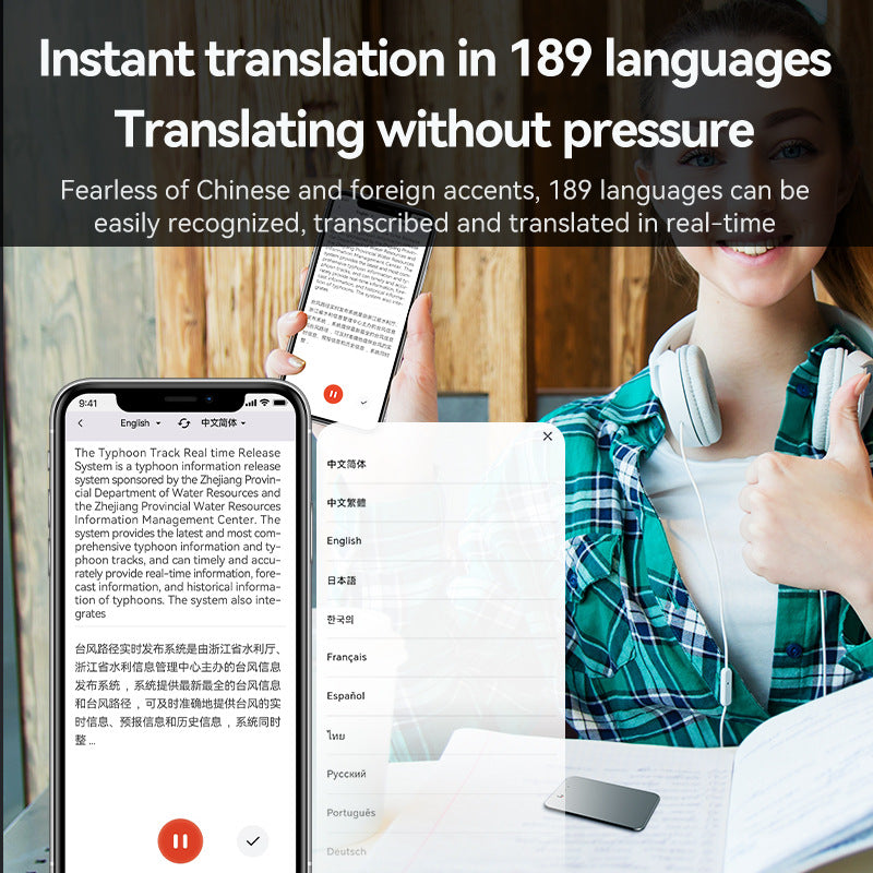 AI Voice Recorder Intelligent Translation