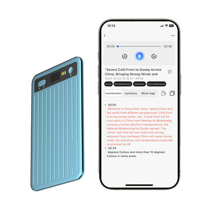 AI Voice Recorder with Transcription and Mind Map Summary