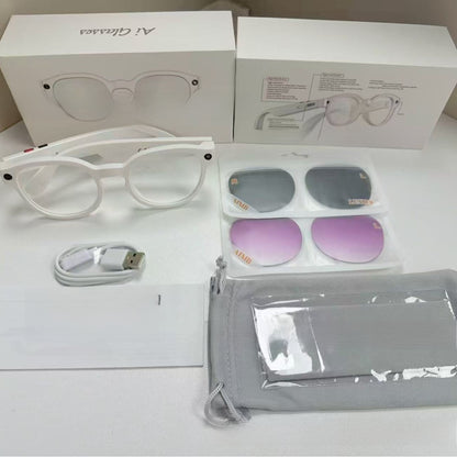 AIMB-S1 Smart Glasses with AI Translation and 8MP Camera for Office Recording and Video