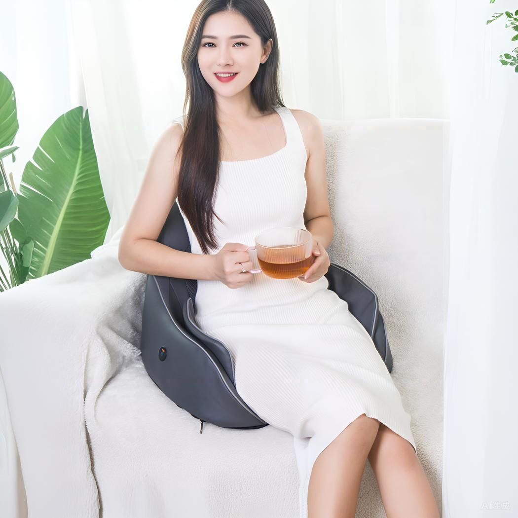 Air Compression Massage Cushion with Heat Therapy