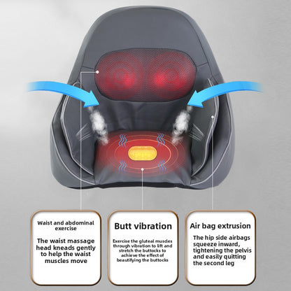Air Compression Massage Cushion with Heat Therapy