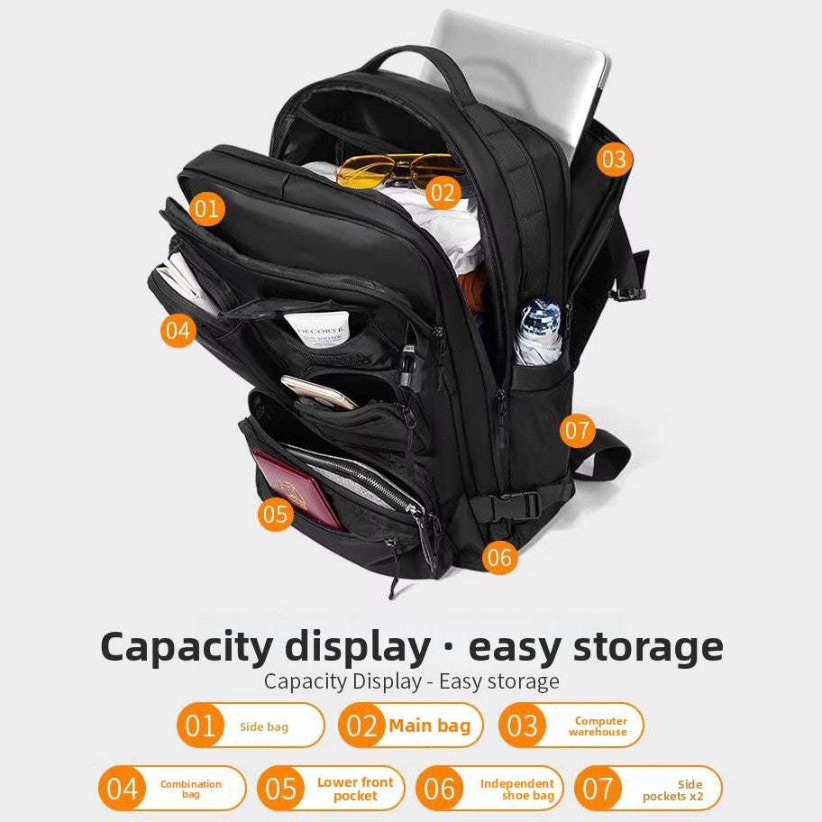 Air Cushion Travel Backpack with Laptop Compartment