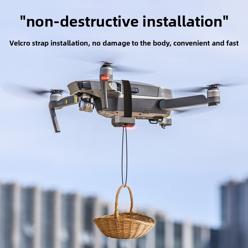 Airdropped remote-controlled parabolic launcher accessories