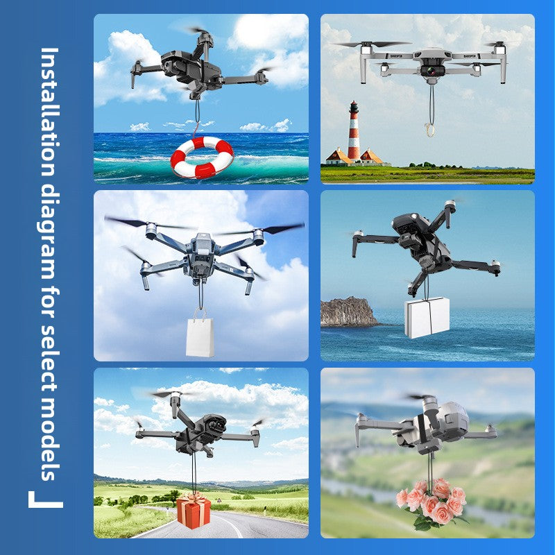 Airdropped remote-controlled parabolic launcher accessories