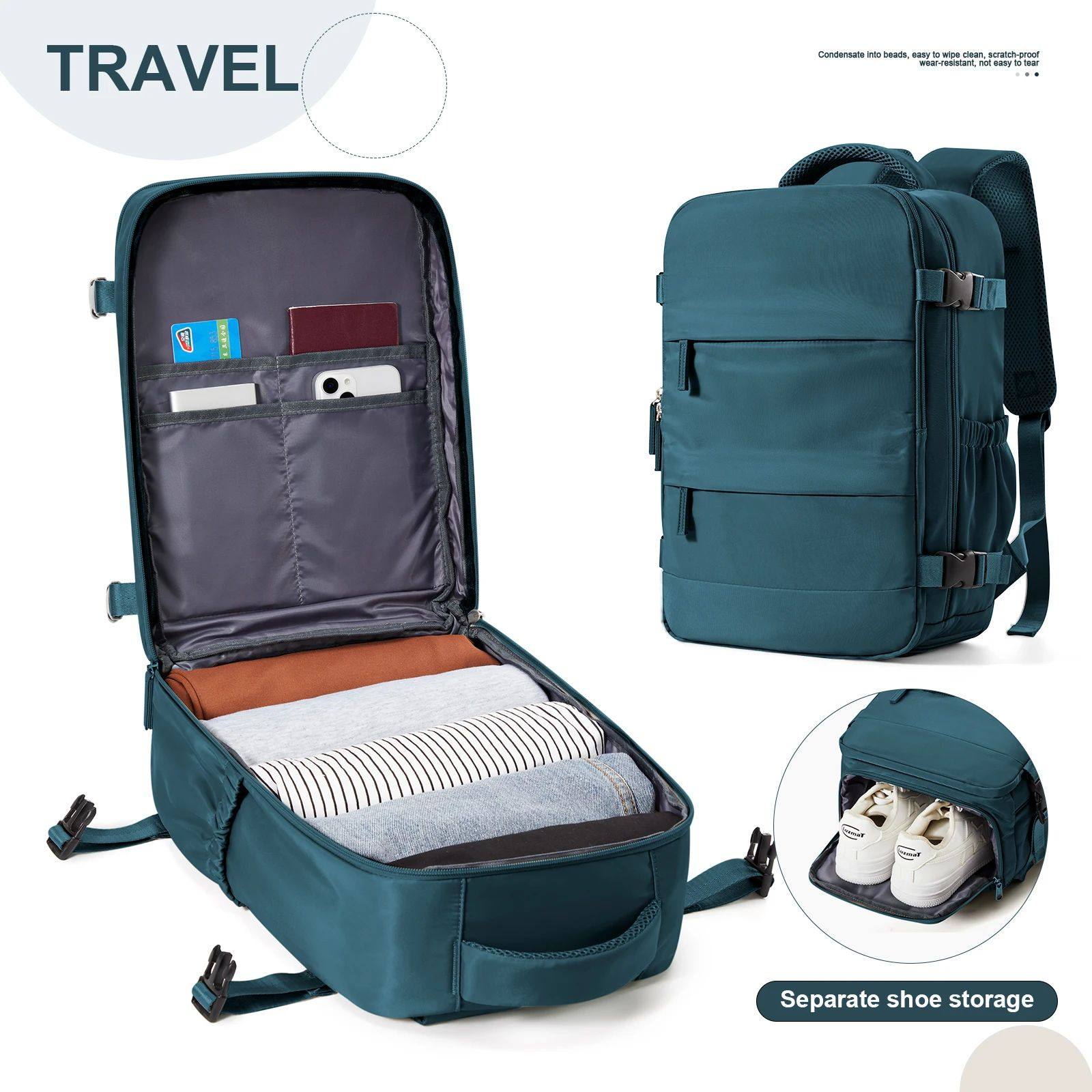 Airplane cabin travel backpack