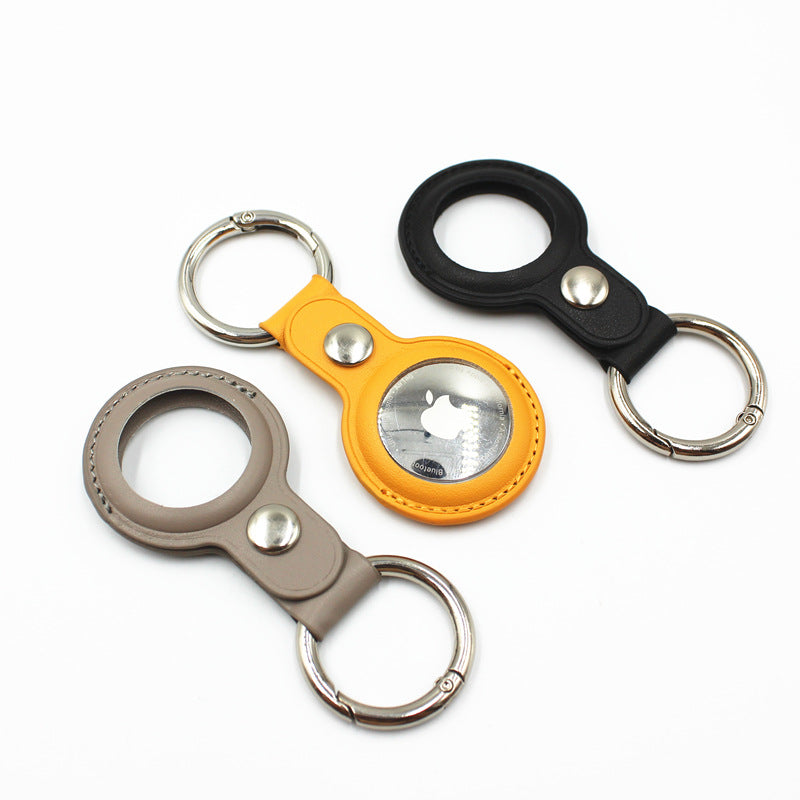 Airtag Leather Protective Case with Keychain