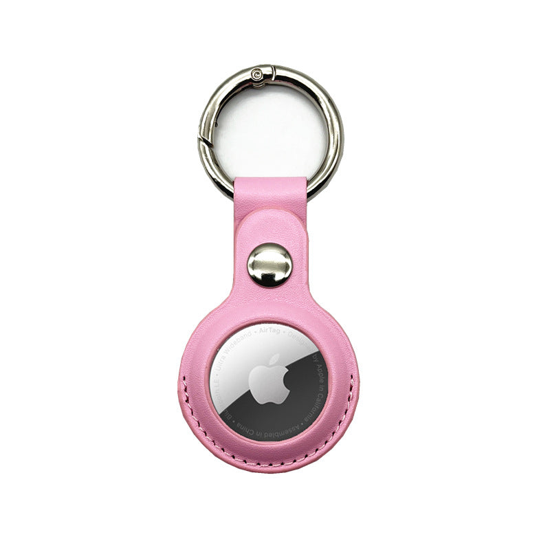 Airtag Leather Protective Case with Keychain