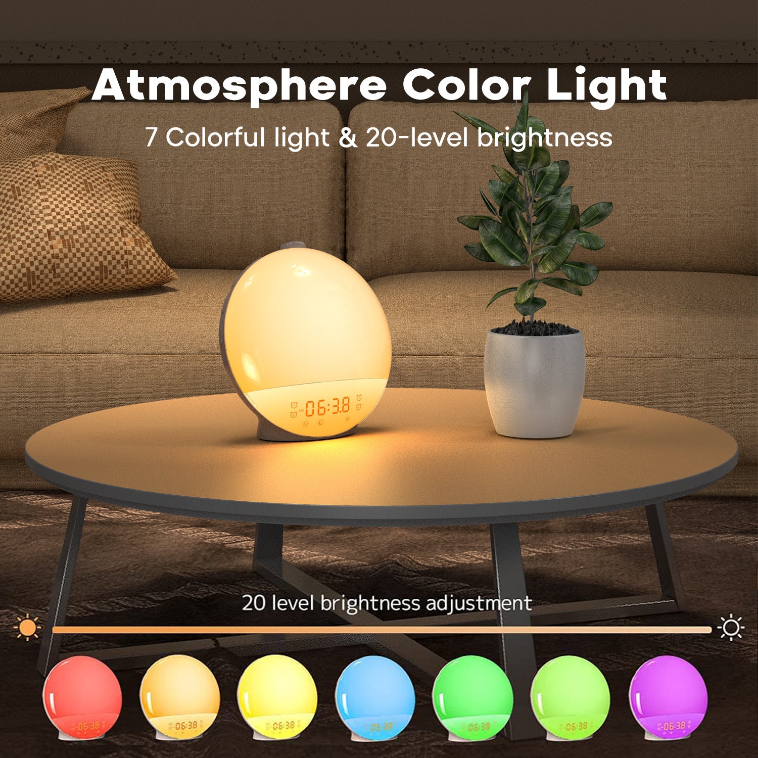 Alarm clock light
