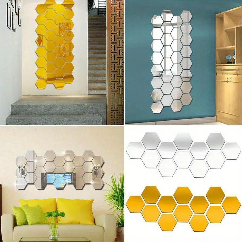 Alien mirror wall sticker