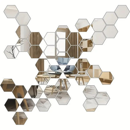 Alien mirror wall sticker