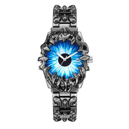 Alien-shaped quartz watch