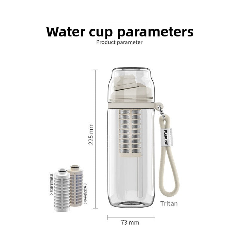 Alkaline double drink cup