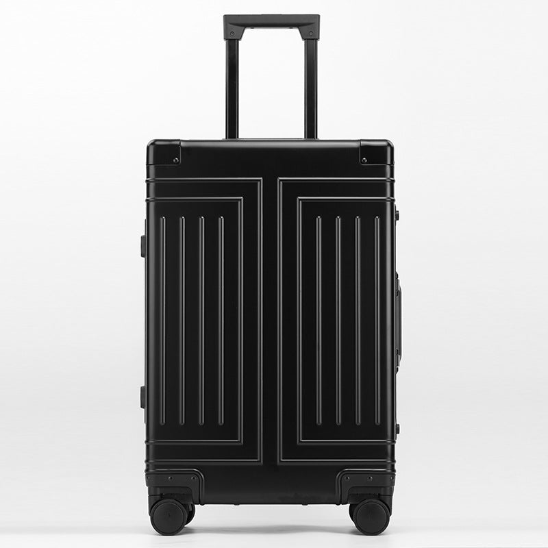 All-Aluminum-Magnesium Alloy Telescopic Handle Luggage with 360-Degree Swivel Wheels