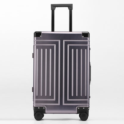 All-Aluminum-Magnesium Alloy Telescopic Handle Luggage with 360-Degree Swivel Wheels