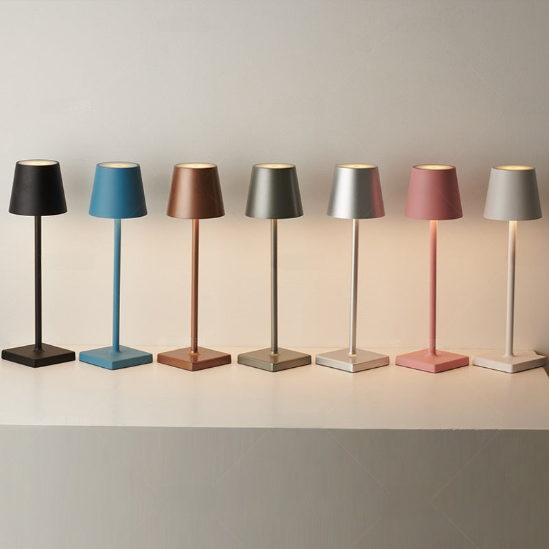All Aluminum Rechargeable Table Lamp